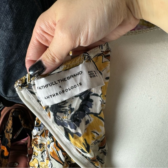 NWT Anthropologie x Faithful Chloe Dress Large - Picture 5 of 7